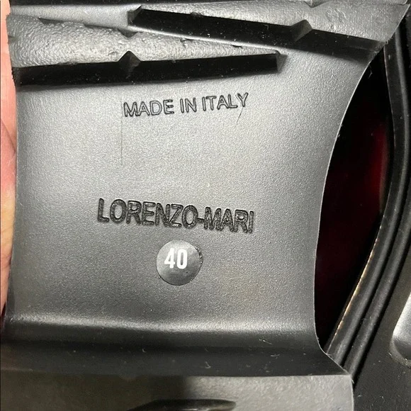 Lorenzo Mari Chunky Platform Tassel Leather Loafers size 40 Burgundy Preppy NWOB - Picture 9 of 10